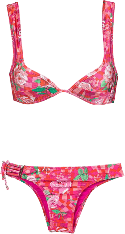 floral print bikini set
