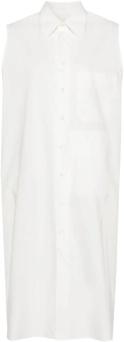 cotton poplin midi dress