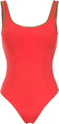 gold-tone trimming swimsuit