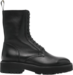leather combat boots