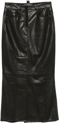 leather maxi skirt
