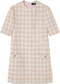 A-line tweed mini dress