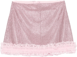 crystal-embellished mini skirt