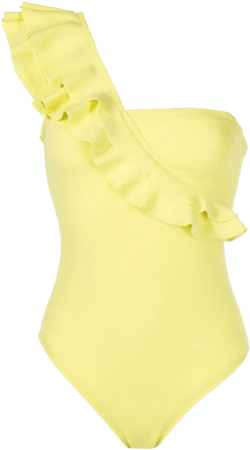 Siola ruffled one-shoulder swimsuit