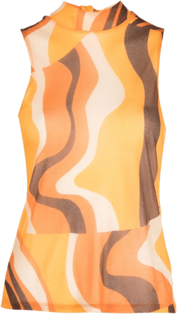 Bryn mock neck vest top