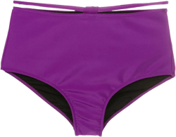 strapless high-waisted bikini set 