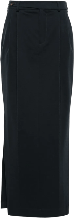 pleat-detailing pencil skirt