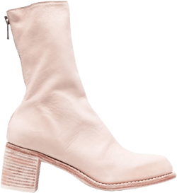 stack-heel leather ankle boots