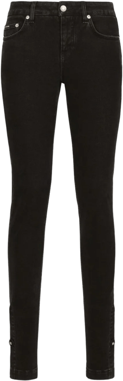 mid-rise skinny jeans