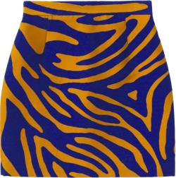 striped jacquard miniskirt
