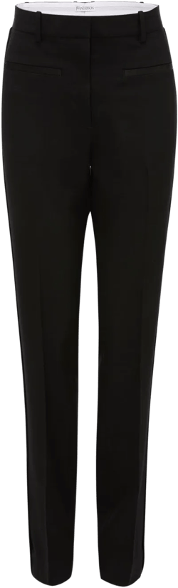slim-fit tuxedo trousers