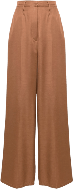 wide-leg tailored trousers