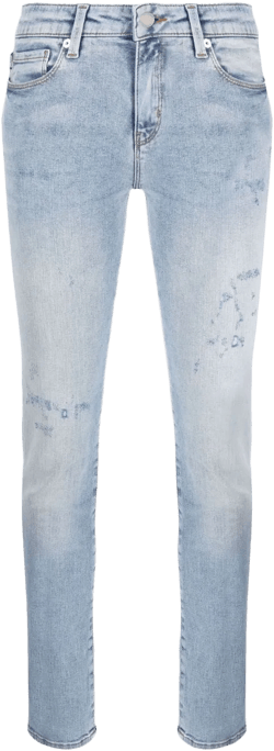 distressed-effect skinny jeans