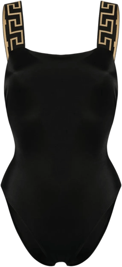 Greca Border one-piece swimsuit