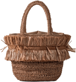 Andrea fringed tote bag