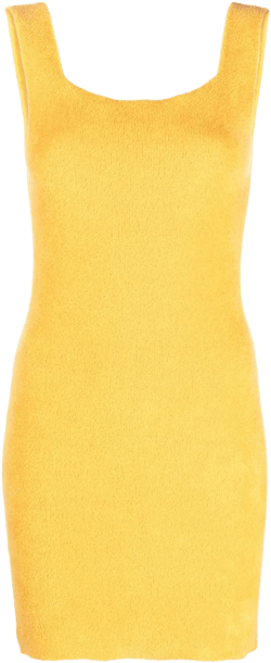 textured knitted mini dress