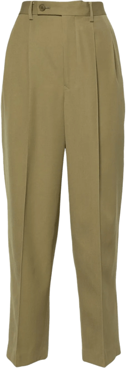 pleat-detail wide-leg trousers