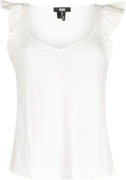 Giulia ruffle sleeves linen blouse