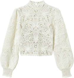 crochet-knit top 