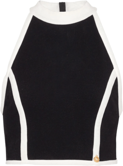 two-tone halterneck top