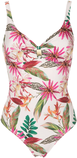 Roberta botanical-print swimsuit