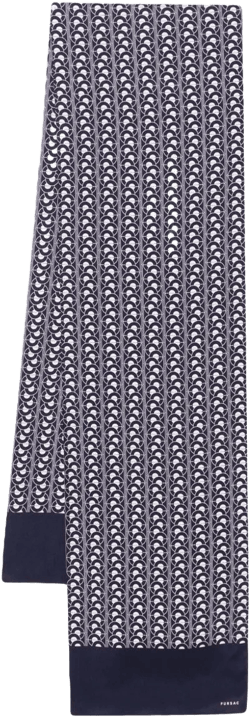geometric-print scarf
