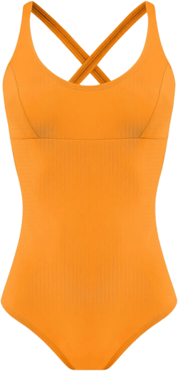 criss-cross swimsuit