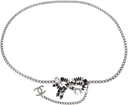 1990-2000s bow-embellished chain belt