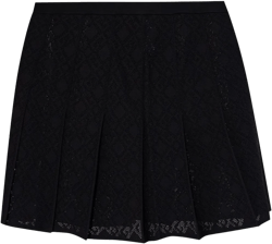 pleated mini skirt