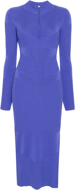 logo-charm midi dress