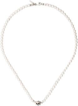 skull pearl necklace