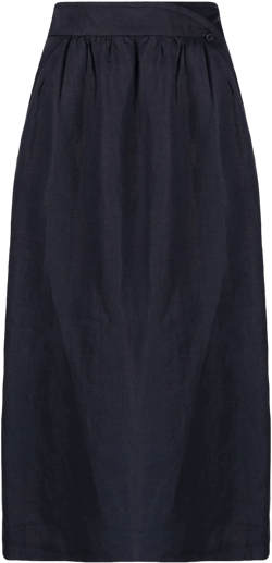 1990s knee-length wrap skirt