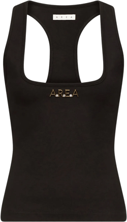 Nameplate racerback tank top