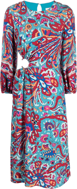 Monica floral-print midi dress