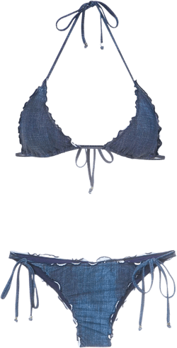 denim bikini set