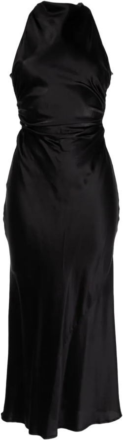 Casette silk midi dress