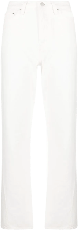 wide-leg organic-cotton jeans 