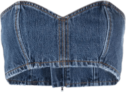denim bandeau top