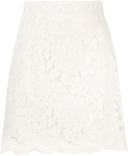 floral-lace miniskirt