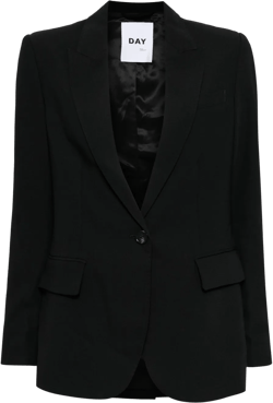Hector Crepe Blazer In Black