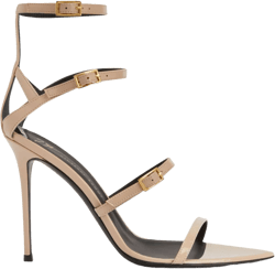 Intriigo Abely 105mm patent-finish sandals