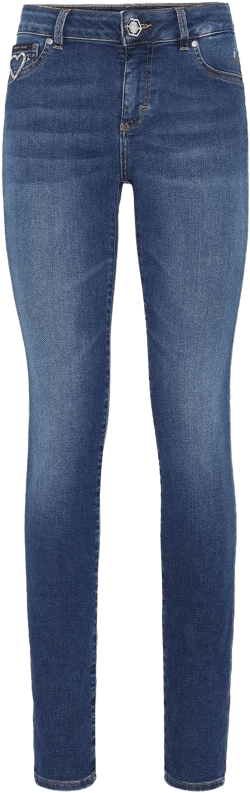 logo-appliqué skinny jeans 