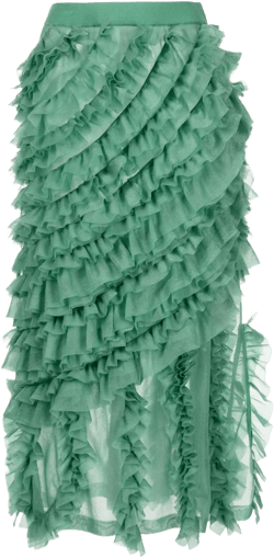 Sarafina ruffled midi skirt
