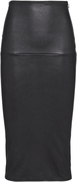 nappa-leather pencil skirt
