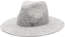 logo-appliqué fedora hat