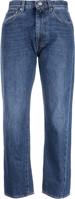 cropped straight-leg jeans