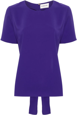 cut-out-detail cady blouse