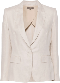 Chloe linen peak-lapel blazer