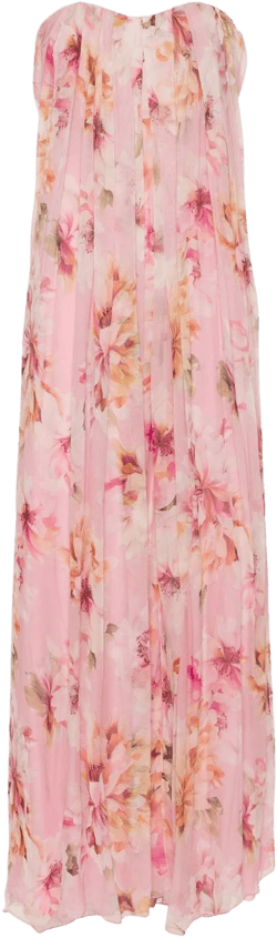floral-print maxi dress