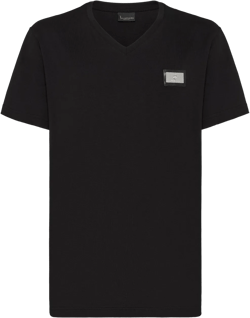 logo plaque cotton t-shirt 